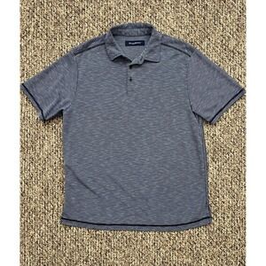 Tommy Bahama Mens Polo Golf Casual Size M Medium Blue Tencel Lyocell Polyester